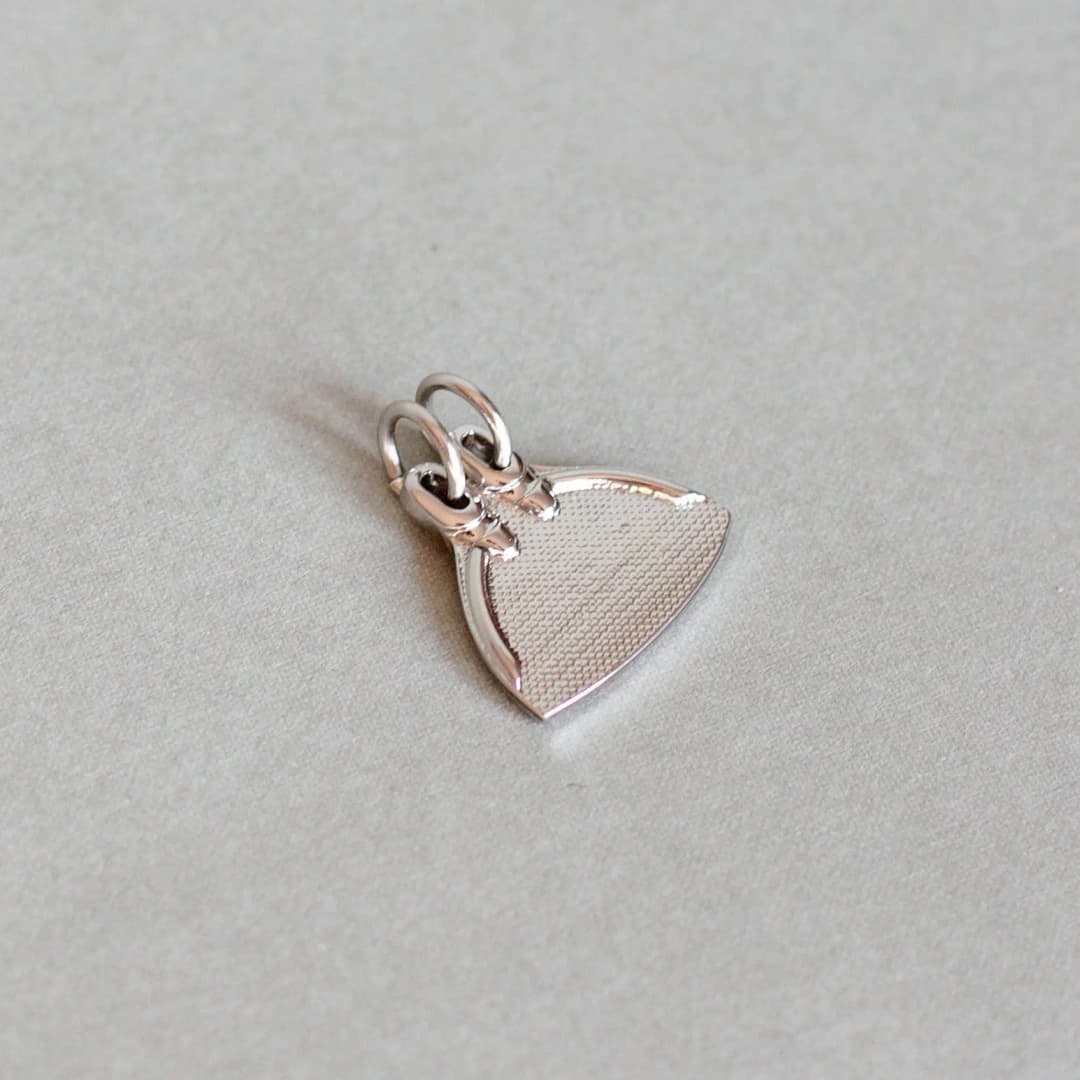 Silvered monofin pendant image